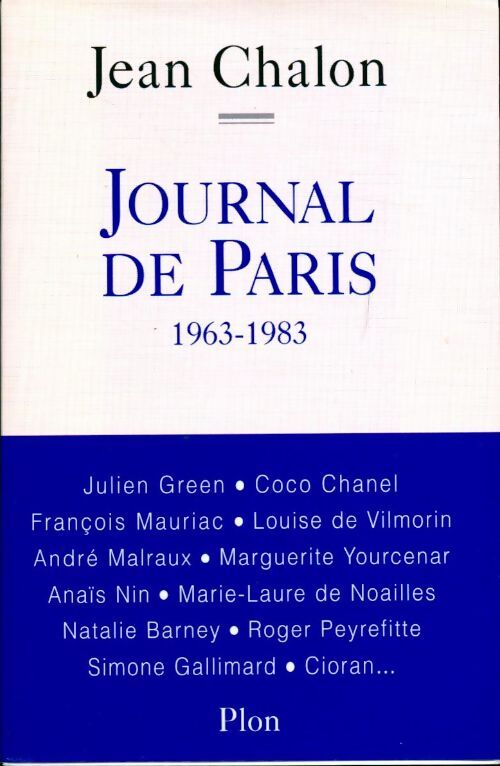 Journal de Paris (1963-1983) - Jean Chalon - Livre