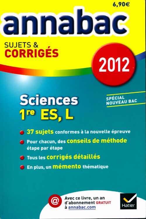 Sciences 1ère ES, L - Collectif - Livre