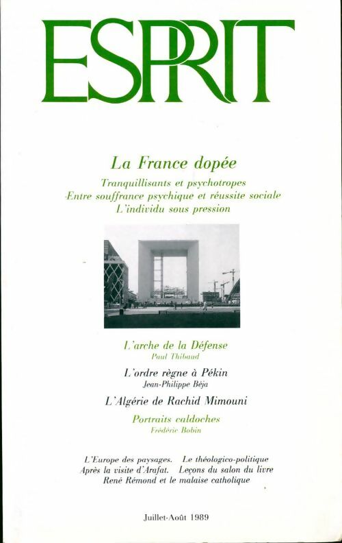Esprit n°152-153 : La France dopée - Collectif - Livre