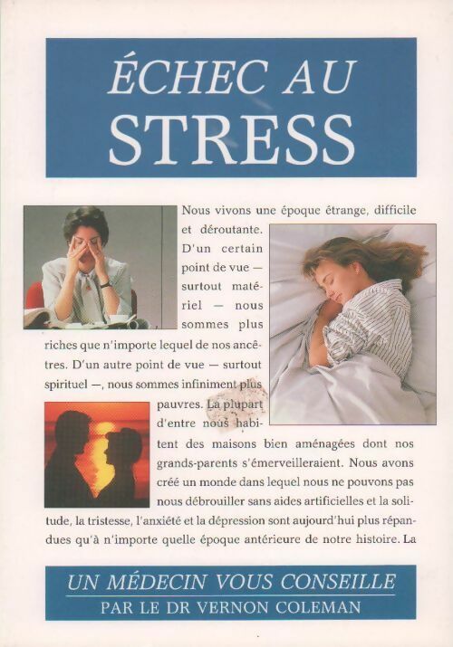 Echec au stress - Vernon Coleman - Livre