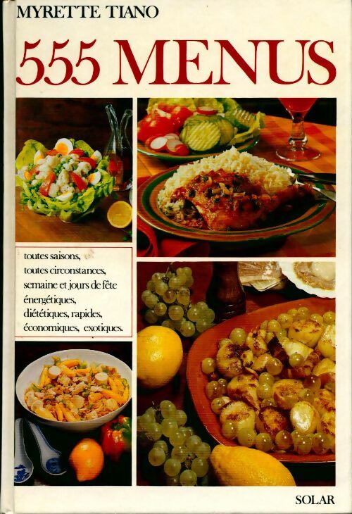 555 Menus - Myrette Tiano - Livre