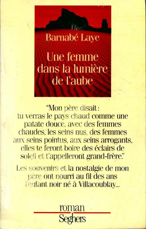 Une femme dans la lumiere de l'aube - Barnabé Laye - Livre