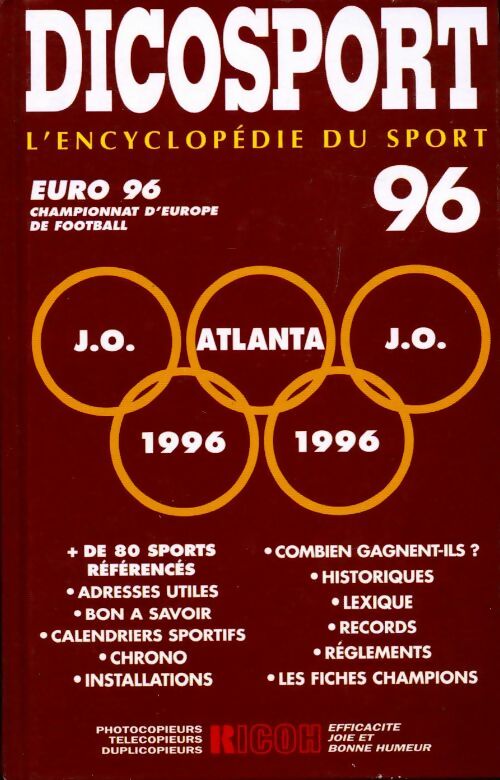 Dicosport 1996 - l'encyclopédie du sport - Collectif - Livre