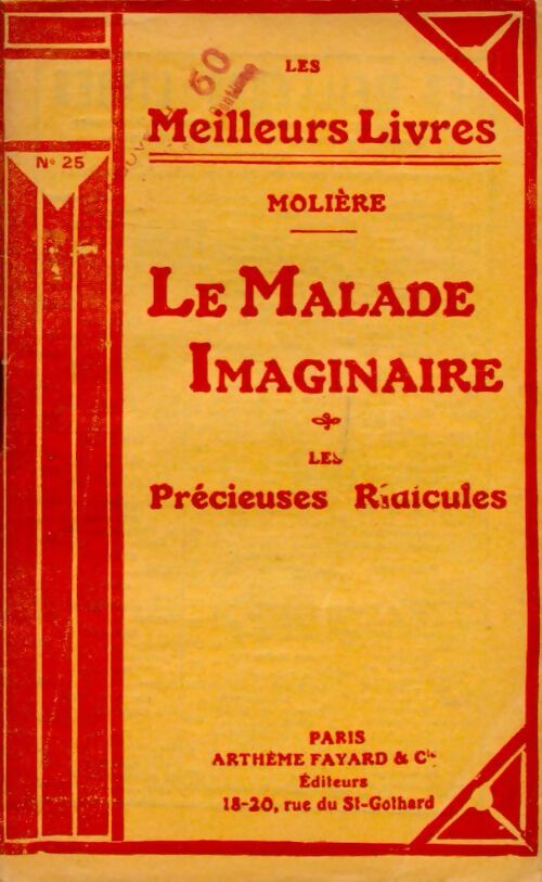 Le malade imaginaire / Les précieuses ridicules - Molière - Livre