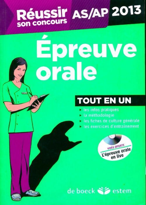Concours AS/AP. Epreuve orale 2013 tout en un - Frédéric Jaquet - Livre