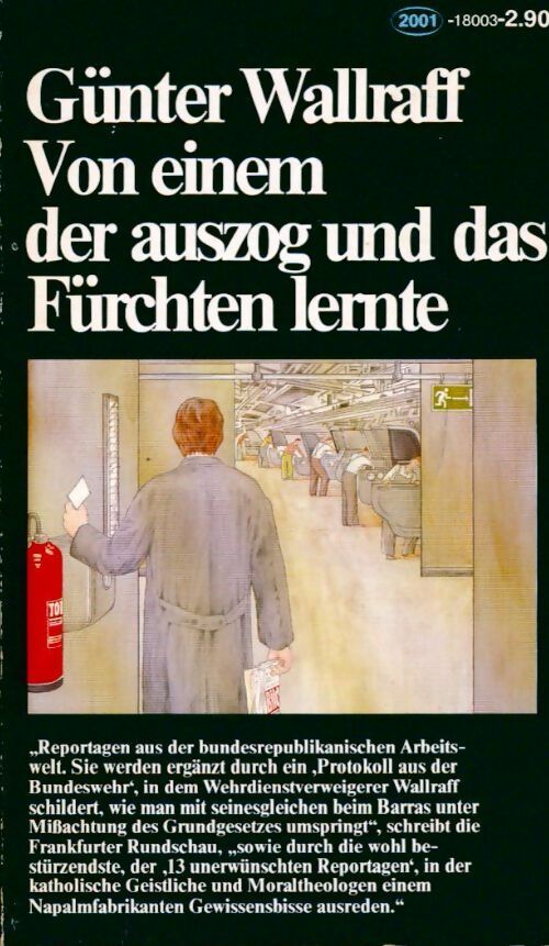 Von einem der auszog und das fürchten lernte - Günter Wallraff - Livre