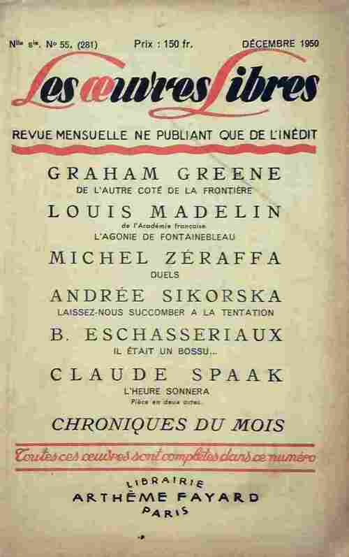 De l'autre coté de la frontière  / L'agonie de Fontainebleau / Il etait un bossu... / ... - Collectif - Livre