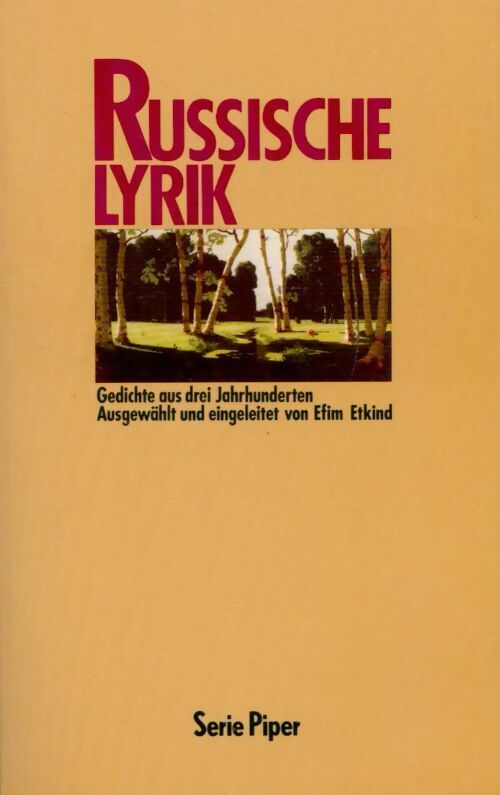 Russische lyrik - Collectif - Livre