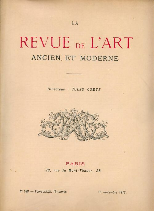 Revue de l'art ancien et moderne n°186 - Collectif - Livre