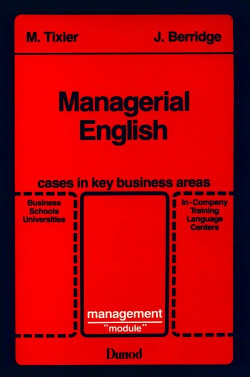 Managerial english - M. Tixier - Livre