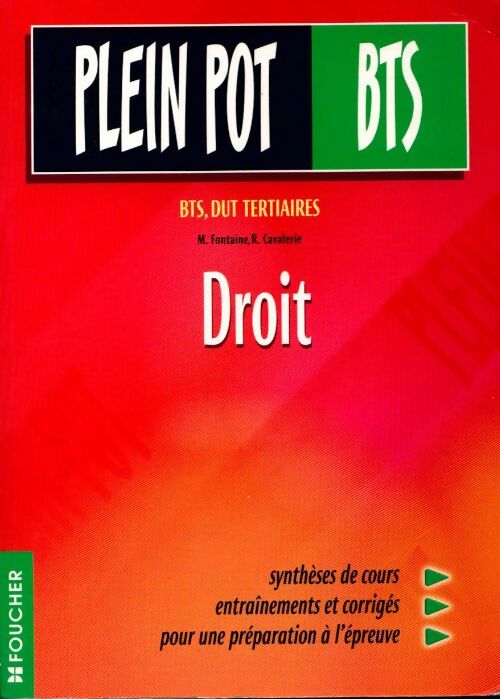 Droit BTS - R. Cavalerie - Livre