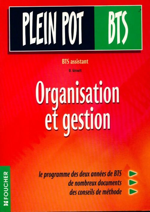Organisation et gestion BTS - O. Girault - Livre
