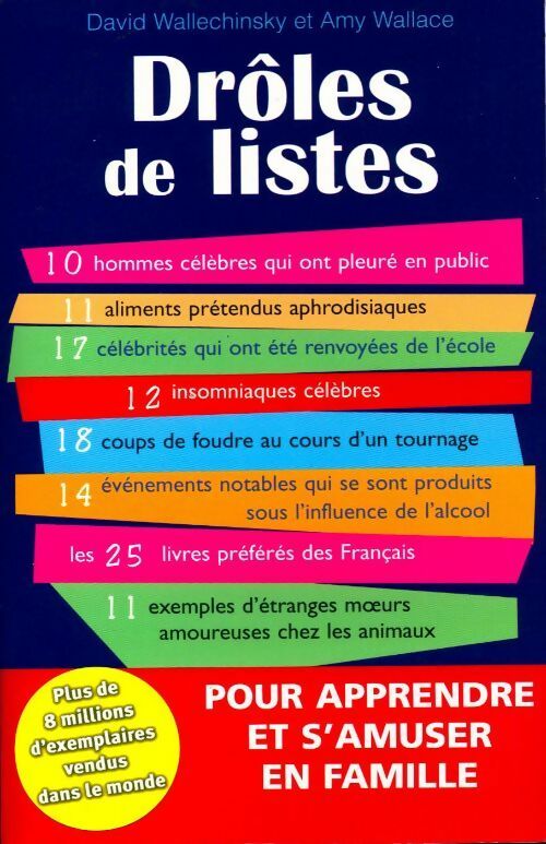 Drôles de listes - David Wallechinsky - Livre