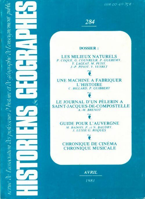 Historiens & géographes n°284 - Collectif - Livre