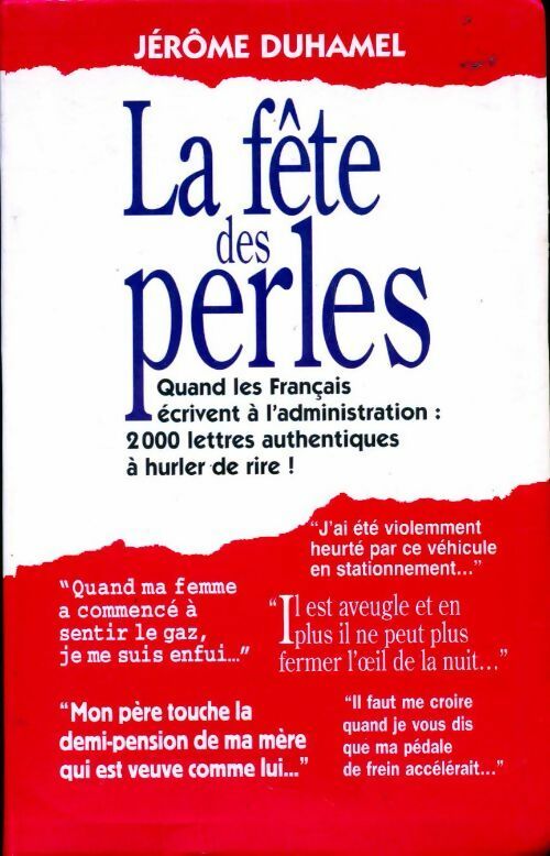 La fête des perles - Jérôme Duhamel - Livre