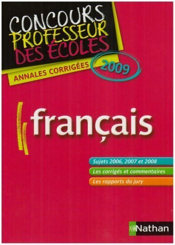 Annales corrigées Français 2009 - Jean-Pierre Jarry - Livre