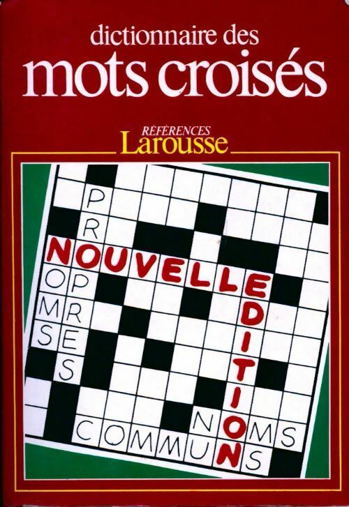 Dictionnaire des mots croisés - Larousse - Livre