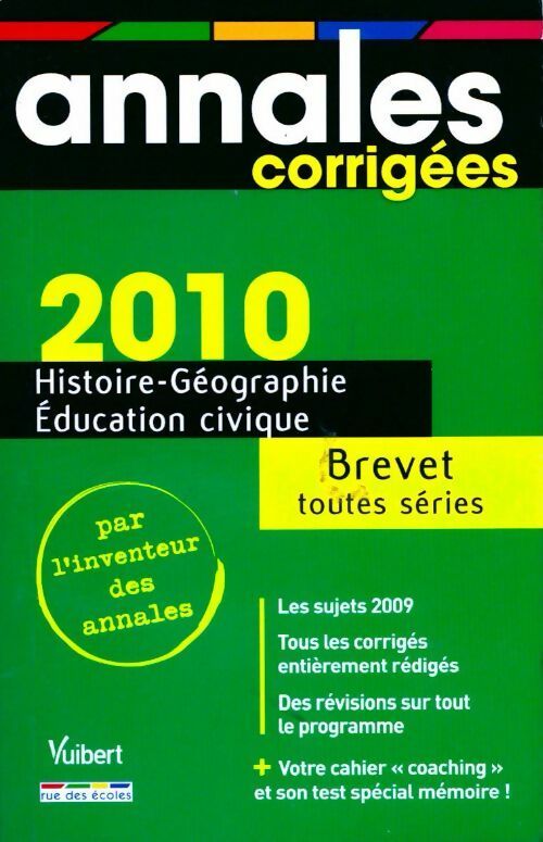 Histoire-géographie, Education civique brevet toutes séries 2010 - judith Bertrand - Livre