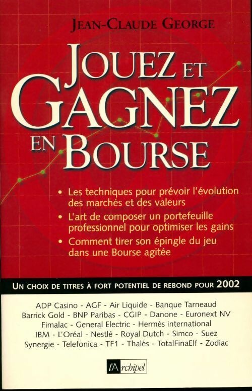 Jouez et gagnez en bourse - Jean-Claude George - Livre