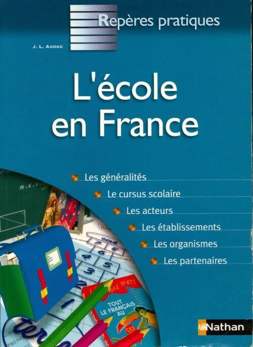 L'école en france - Jean-Louis Auduc - Livre