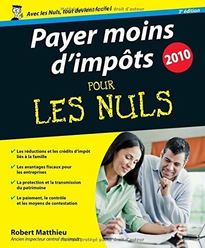 Payer moins d'impôts - Robert Matthieu - Livre