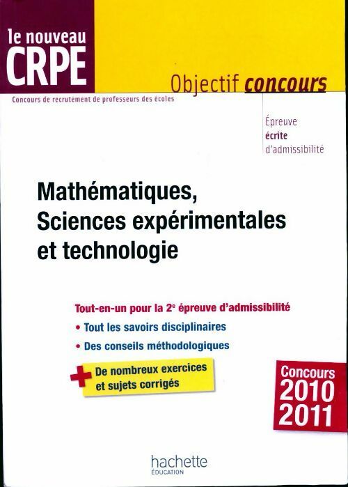 Mathématiques sciences expérimentales et technologie - Collectif - Livre