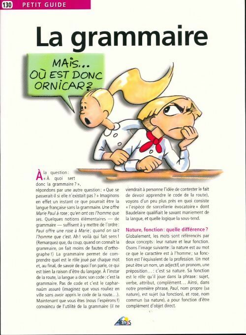La grammaire - Nathalie Audard - Livre