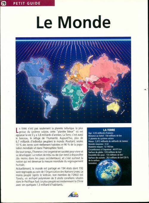 Le Monde - Henri Medori - Livre