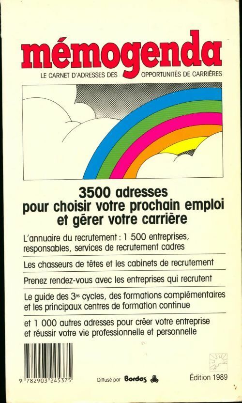 Mémogenda 1989 - Collectif - Livre