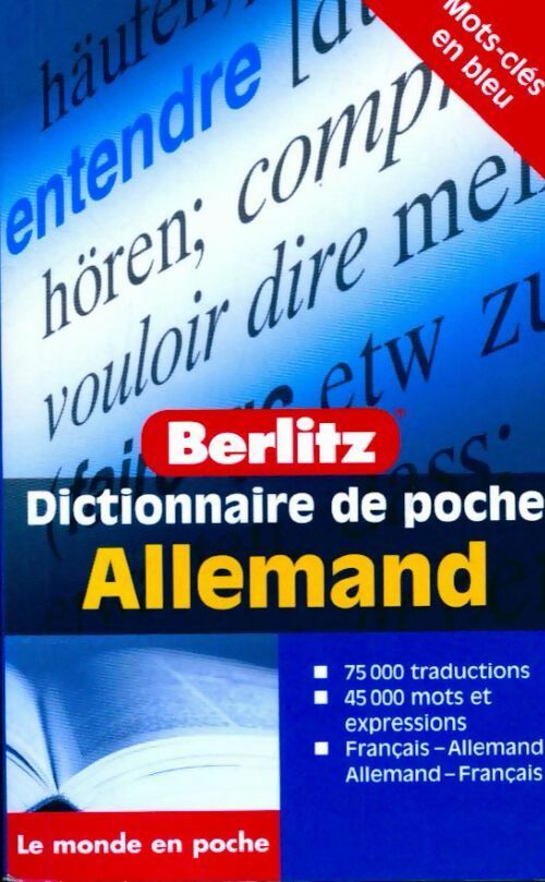 Dictionnaire de poche français-allemand, allemand-français - Inconnu - Livre