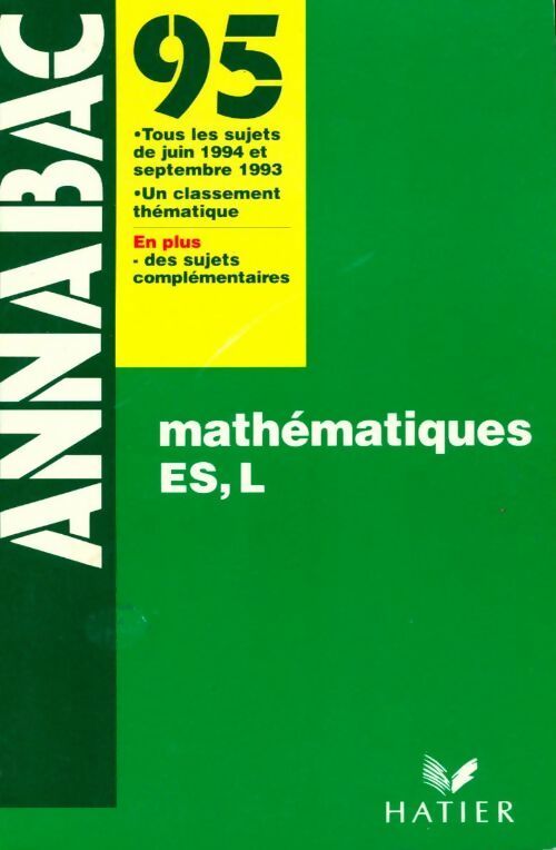 Mathematiques ES, L - Collectif - Livre