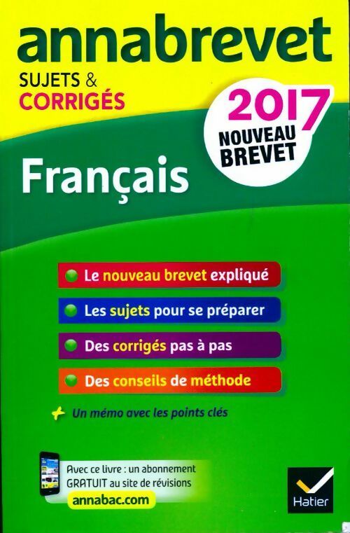Français 3e. Sujets et corrigés nouveau brevet 2017 - Christine Formond - Livre