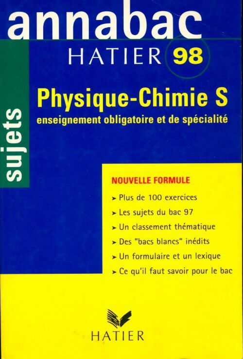 Physique-chimie S. Sujets. 1998 - Collectif - Livre