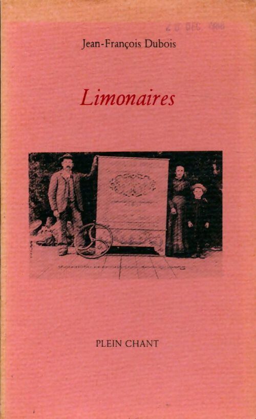 Limonaires - Jean-François Dubois - Livre