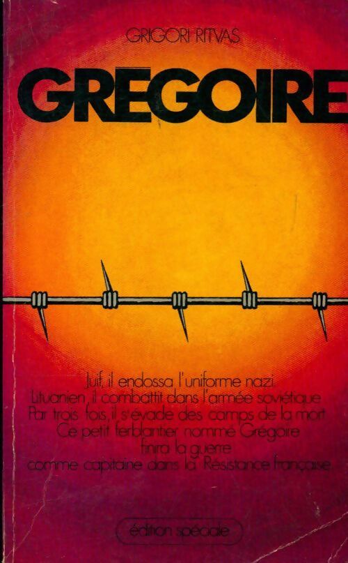 Grégoire - Grigori Ritvas - Livre
