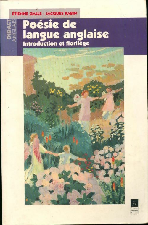 Poésie de langue anglaise - Etienne Galle - Livre