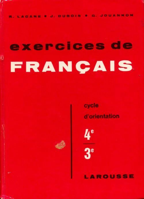 Exercices de francais- cycle d orientation 4e et 3e - Collectif - Livre