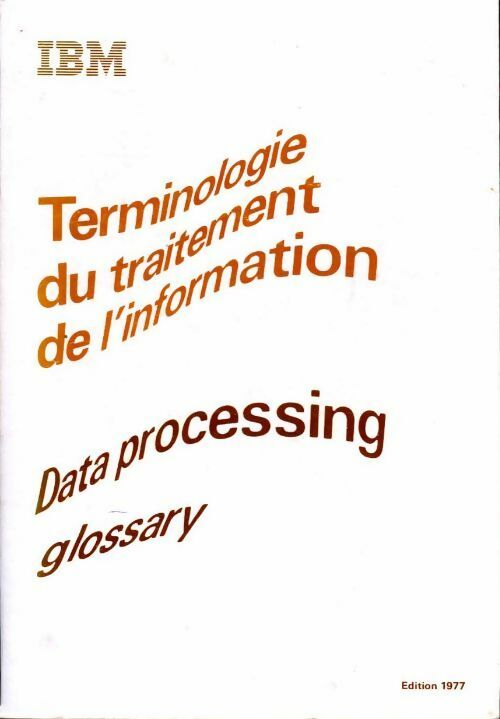 Terminologie du traitement de l'information - Inconnu - Livre