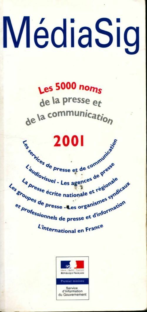 Mediasig 2001 - Collectif - Livre
