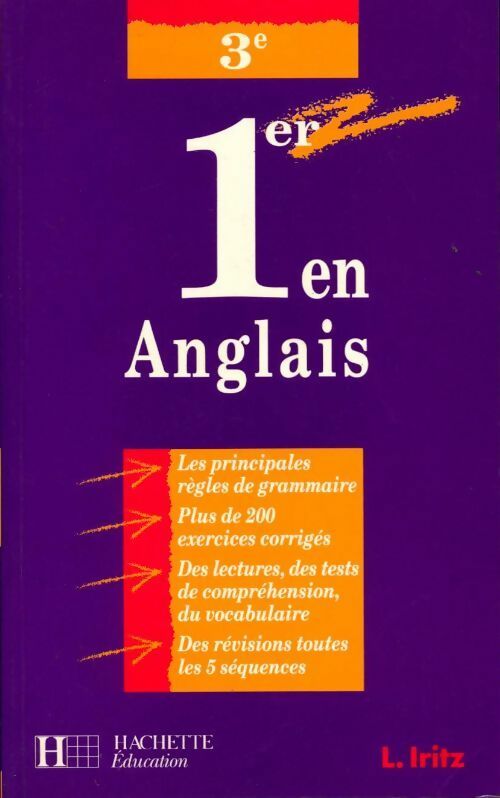 1er en anglais 3e - L Iritz - Livre