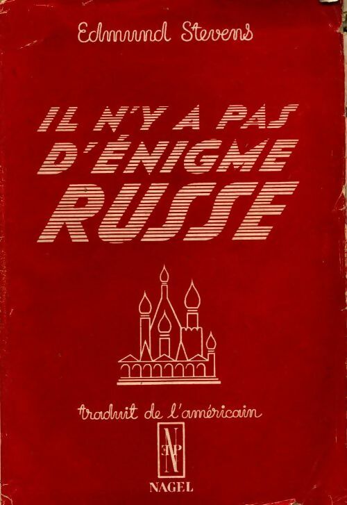 Il n'y a pas d'énigme russe - Edmund Stevens - Livre