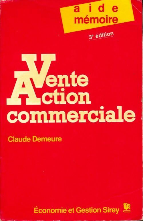 Vente Action commerciale - Claude Demeure - Livre