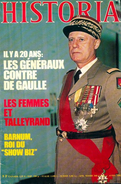 Historia n°413 : Il y a 20 ans : les généraux contre De Gaulle - Collectif - Livre