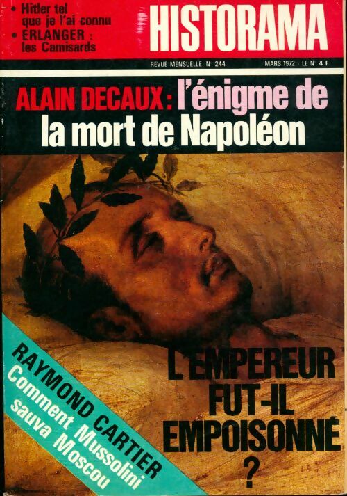 Historama n°244 : L'énigme de la mort de Napoléon - Collectif - Livre