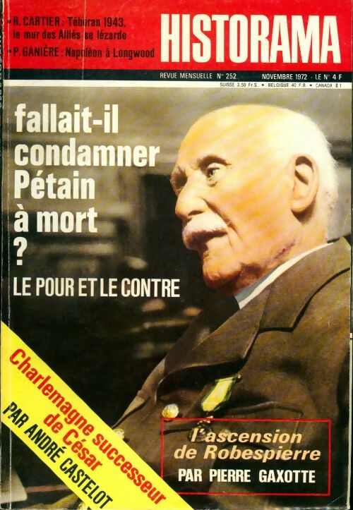 Historama n°252 : Faillait-il condamner Pétain à mort ? - Collectif - Livre