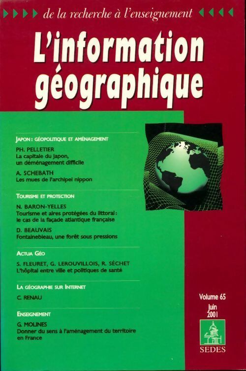 L'information géographique n°65 - Collectif - Livre