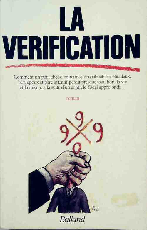 La vérification - Anonyme - Livre