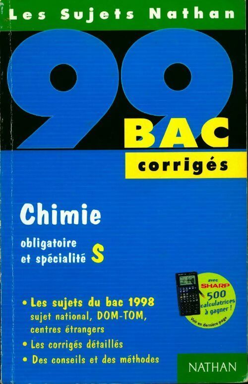 Chimie Terminale S corrigés 1999 - Christine Trabado - Livre