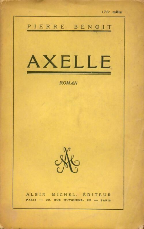 Axelle - Pierre Benoit - Livre