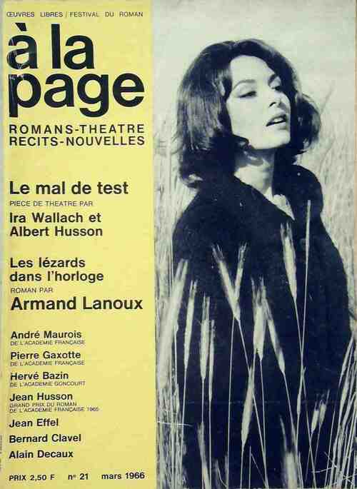 A la page n°21 : Le mal de test de Ira Wallach et Albert Husson / les lézards dans l'horloge par lanoux - Collectif - Livre